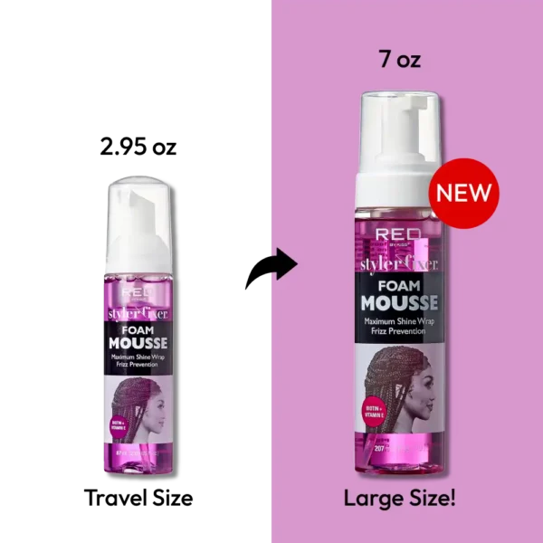 RED BY KISS Styler Fixer Foam Mousse Biotin & Vitamin E - Image 2