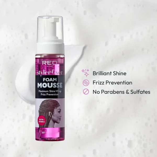 RED BY KISS Styler Fixer Foam Mousse Biotin & Vitamin E - Image 3