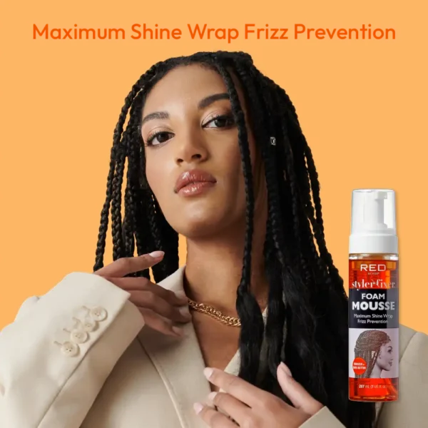 RED BY KISS Styler Fixer Foam Mousse Hibiscus & Shea Butter - Image 2