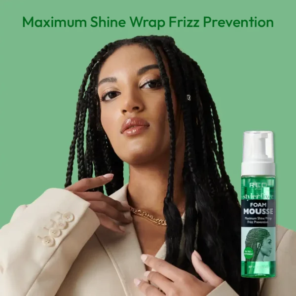 RED BY KISS Styler Fixer Foam Mousse Tea Tree Oil & Peppermint - Image 2