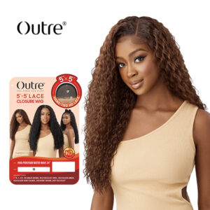 Outre 5X5 LACE CLOSURE WIG PERUVIAN WATER WAVE 24โณ