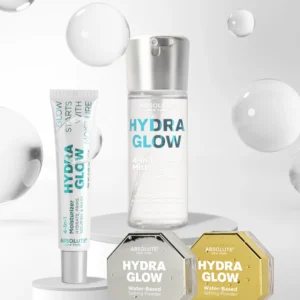 ABSOLUTE HYDRA GLOW PRIMER & MOISTURIZER, MIST, SETTING POWDER