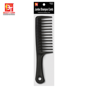 BEAUTY TOWN JUMBO SHAMPOO COMB - BLACK #09381