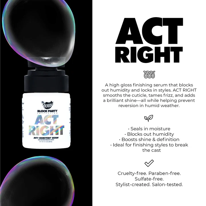 The doux BLOCK PARTY ACT RIGHT ANTI-HUMECTANT SERUM 2OZ - Image 3