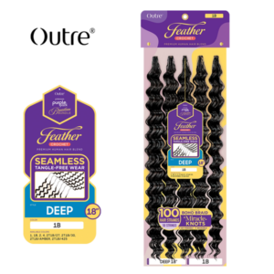 OUTRE PURPLE PACK BRAZILIAN - FEATHER CROCHET DEEP 18"