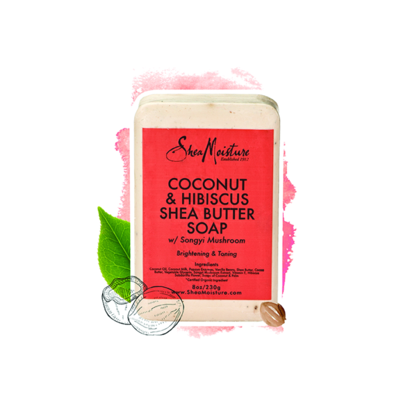 Shea Moisture Soap - Coconut & Hibiscus Shea Butter Soap 8oz