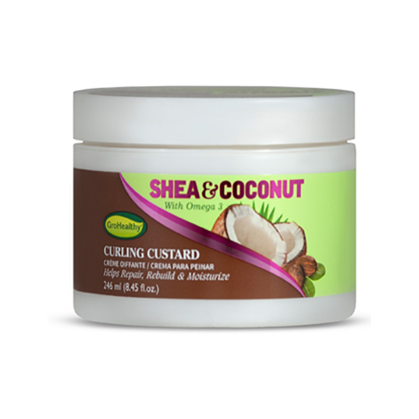 GroHealthy Shea & Coconut With Omega 3 Shea & Coconut Curling Custard 8.8oz