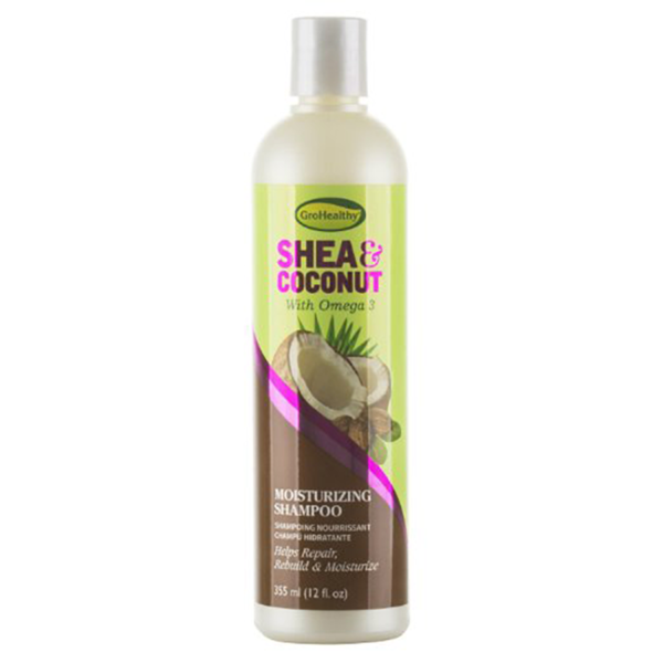 Gro Healthy Shea& Coconut With Omega 3 Moisturizing Shampoo 12oz