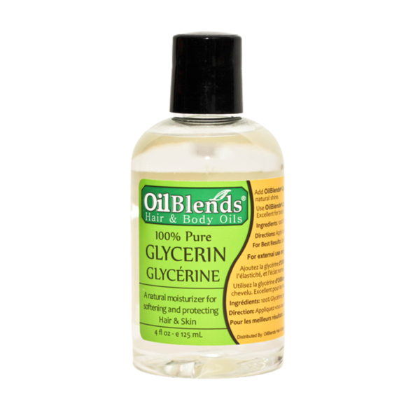 OilBlends 100% Pure Glycerin Oil for Hair, Scalp, and Skin 4oz