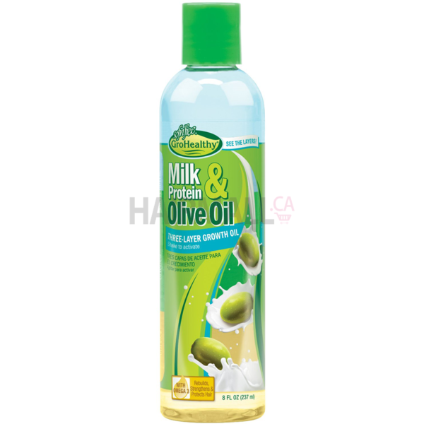 Milk Protein & Olive Oil Three Layer Growth Oil 8oz