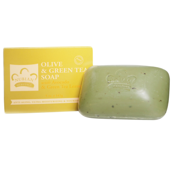 NUBIAN OLIVE&GREEN TEA SOAP 5oz